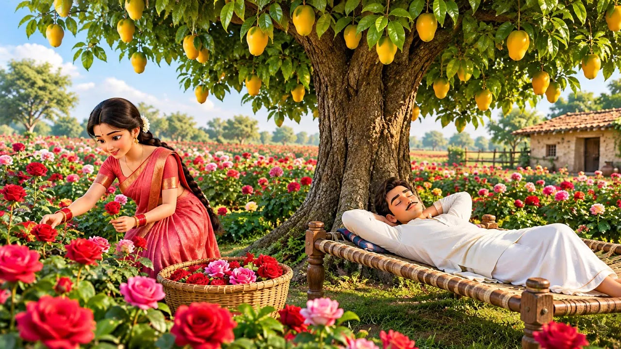 गरीब बहू ने खाली खेत में उगाए गुलाब 🌹 फिर बदल गई पति की किस्मत | Hindi Moral Story
