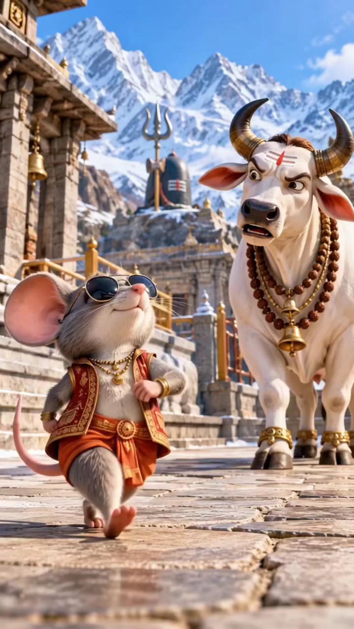 चूहा और नदी से लड़ाई हो गई