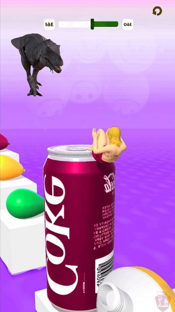 Squeezy Girl Reverse Fun #05 🦘 #fun #mobilegame #amogus #shortsfeed #crush #shorts