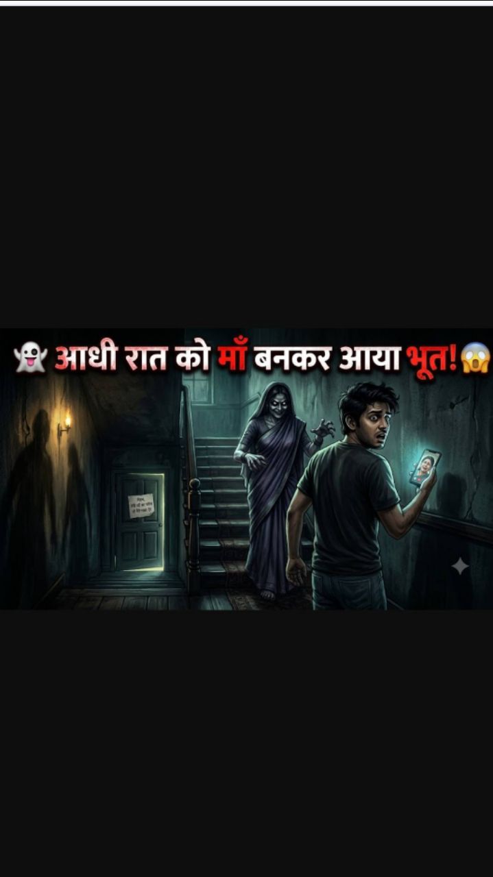 आधी रात को माँ बनकर आया भूत! 😱👻 | Hindi Horror Story #Shorts