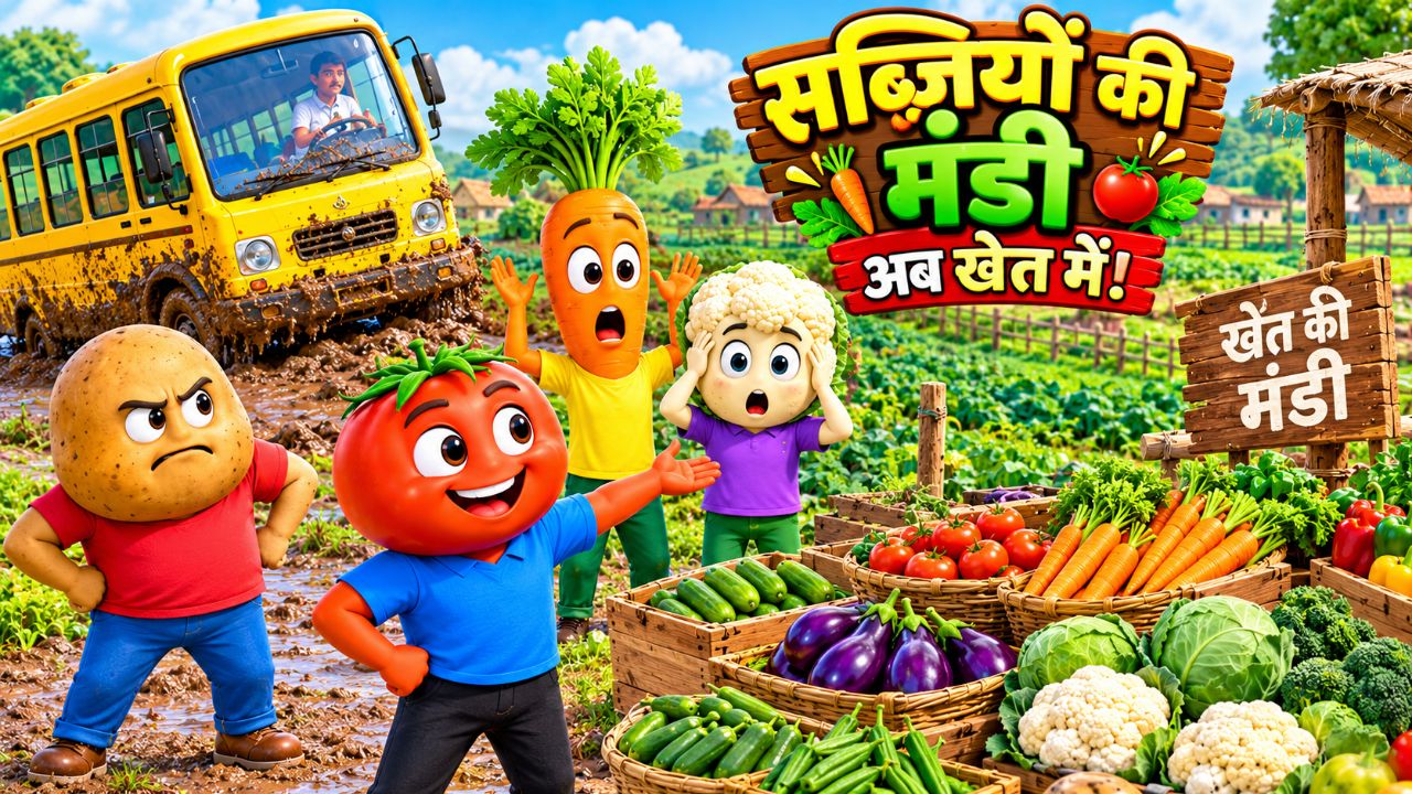 😂 सब्ज़ियाँ मंडी की जगह खेत में पहुँच गईं! 🤣🥕 #Shorts