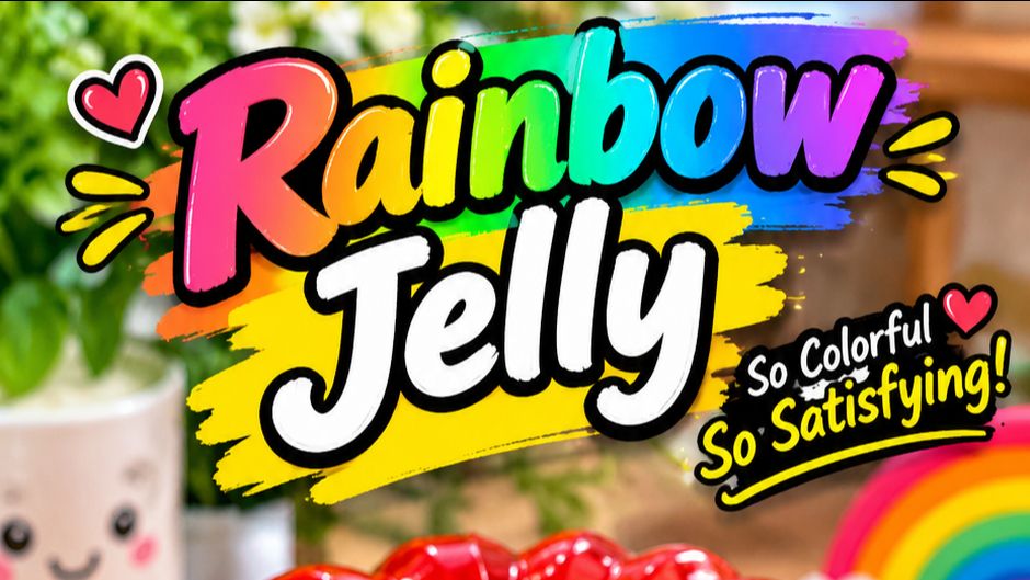 💖✨ Colorful Jelly Magic! 🌈😍 | Beautiful Jelly Colors That Melt Your Heart 🍮❤️❣️