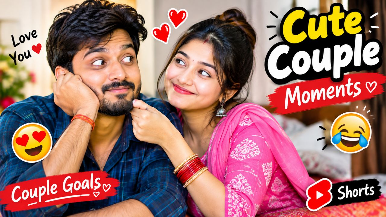 😂 Cute Couple Moments ❤️😍 #CoupleGoals #FunnyCouple #LoveStatus #Shorts