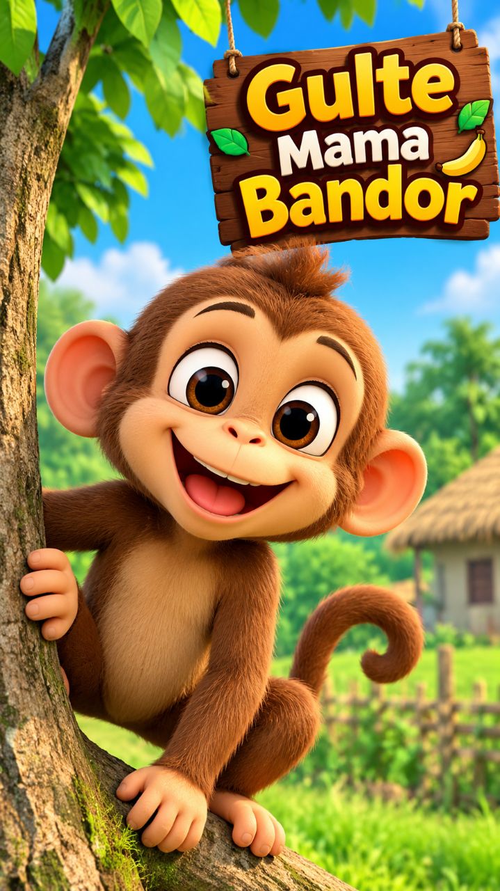 Gulte mama hui Bandar| funny 😁 video @Bideo @Mishra Brothers Music @Motu_patlu