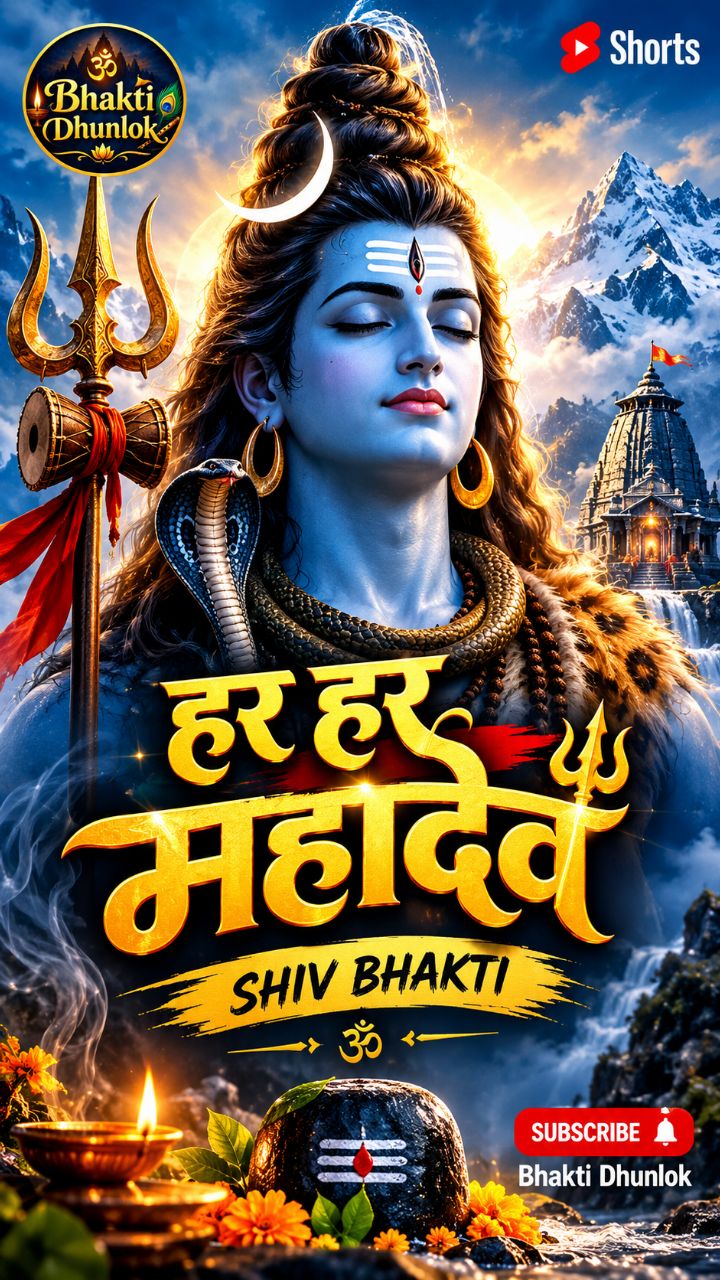 हर हर महादेव 🔱 Shiv Bhajan | Powerful Shiva Devotional Song 🙏 #Shorts