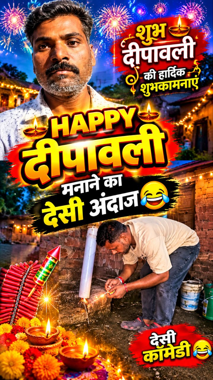 😂 दिवाली मनाने का देसी अंदाज 🤣🪔 | Happy Diwali Special | देसी कॉमेडी 🔥