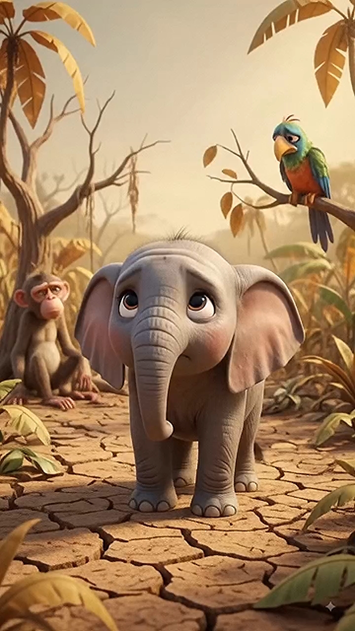 🐘☁️ The Elephant and the Magical Cloud ✨🌈