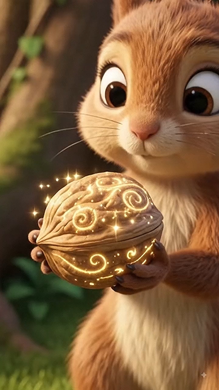 A squirrel and a magical thing