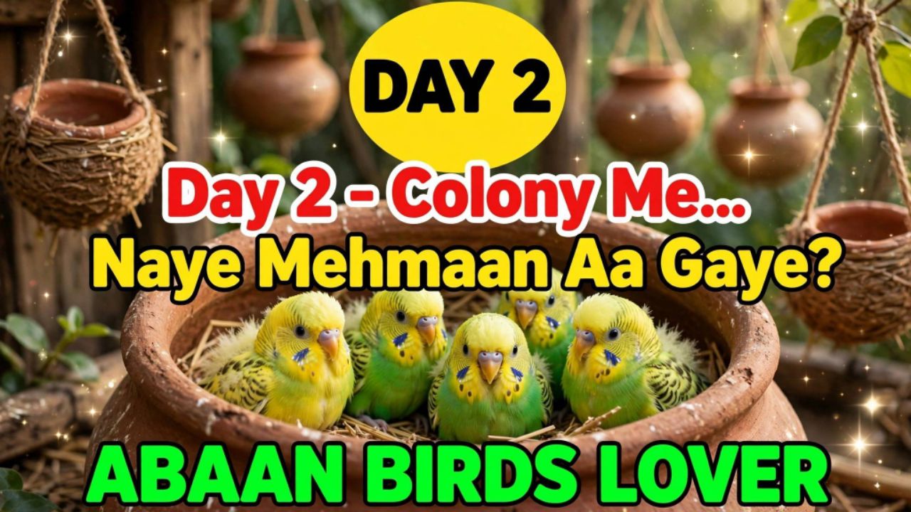 Day 2 - Colony Me Naye Mehmaan Aa Gaye? 😍 | Baby Bajri | Abaan Birds Lover