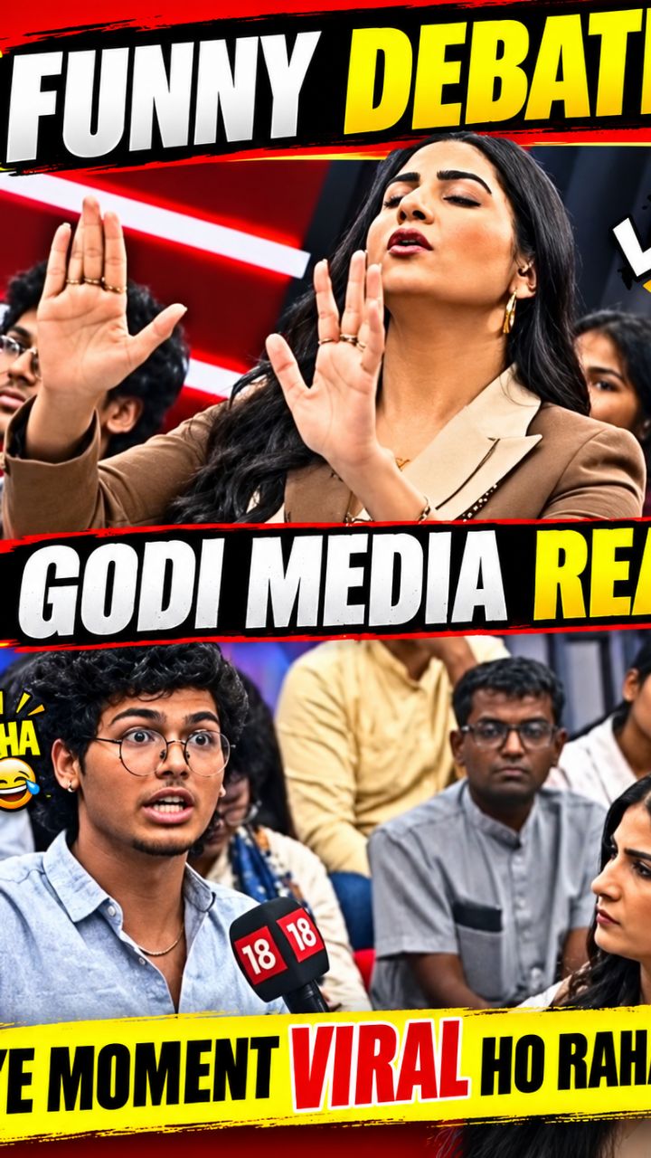 Funny Debate 🤣, Godi Media insults