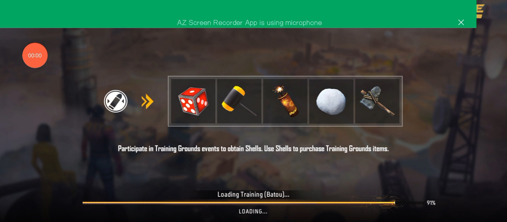 Free fire training ground gameplay 💪😎