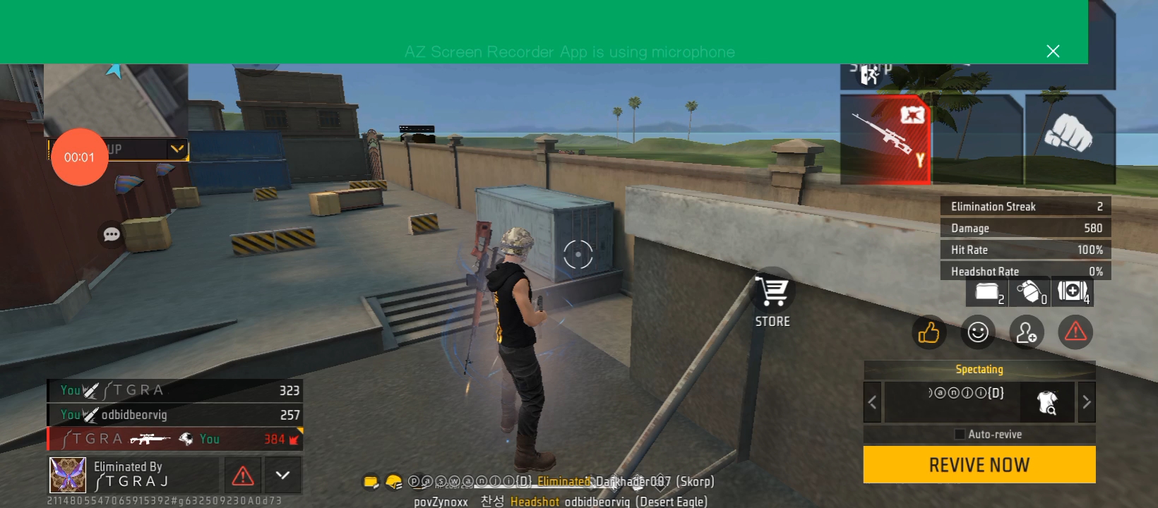 Free fire training ground gameplay part 3 😎💪😍