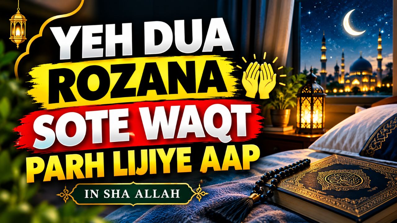 Sone Se Pehle Yeh Dua Zaroor Parh Lijiye 🤲🌙 | Islamic Reminder #Shorts