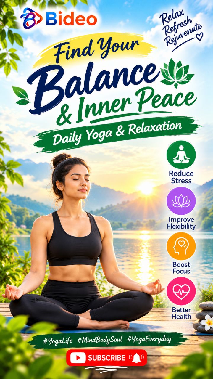 🧘 Find Your Balance & Inner Peace ✨🌿 | Daily Yoga & Relaxation