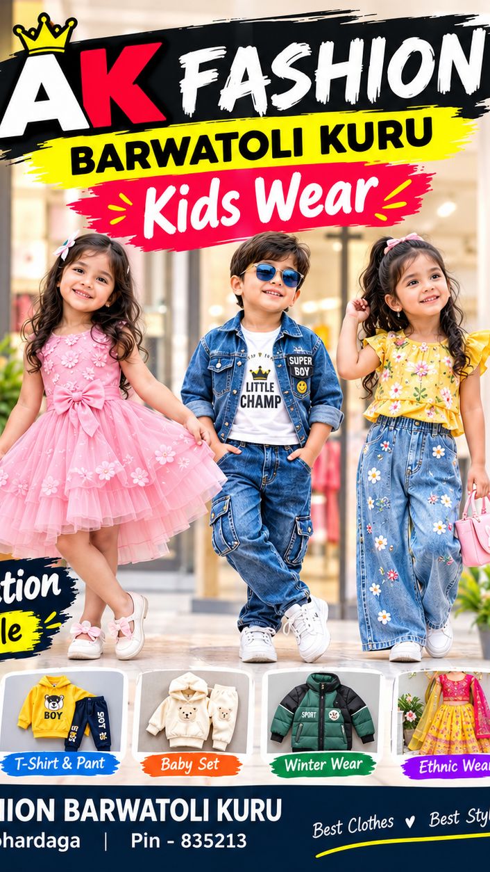 New kids wear ak fashion barwatoli kuru