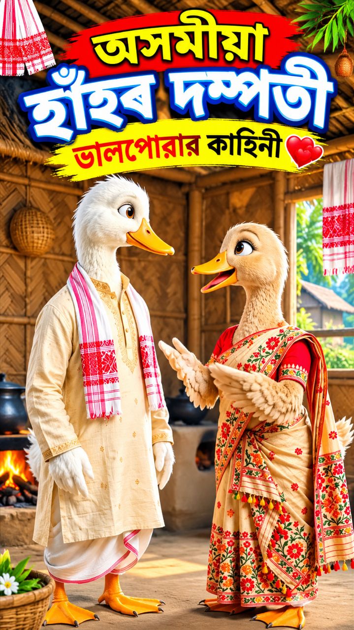 হাঁহৰ দস্পতী ভালপোৱৰ কাহিনী 🙏🥰💕🥰🙏 #nonfollowers #tandingreels #foryouシ #assamesereels #coment