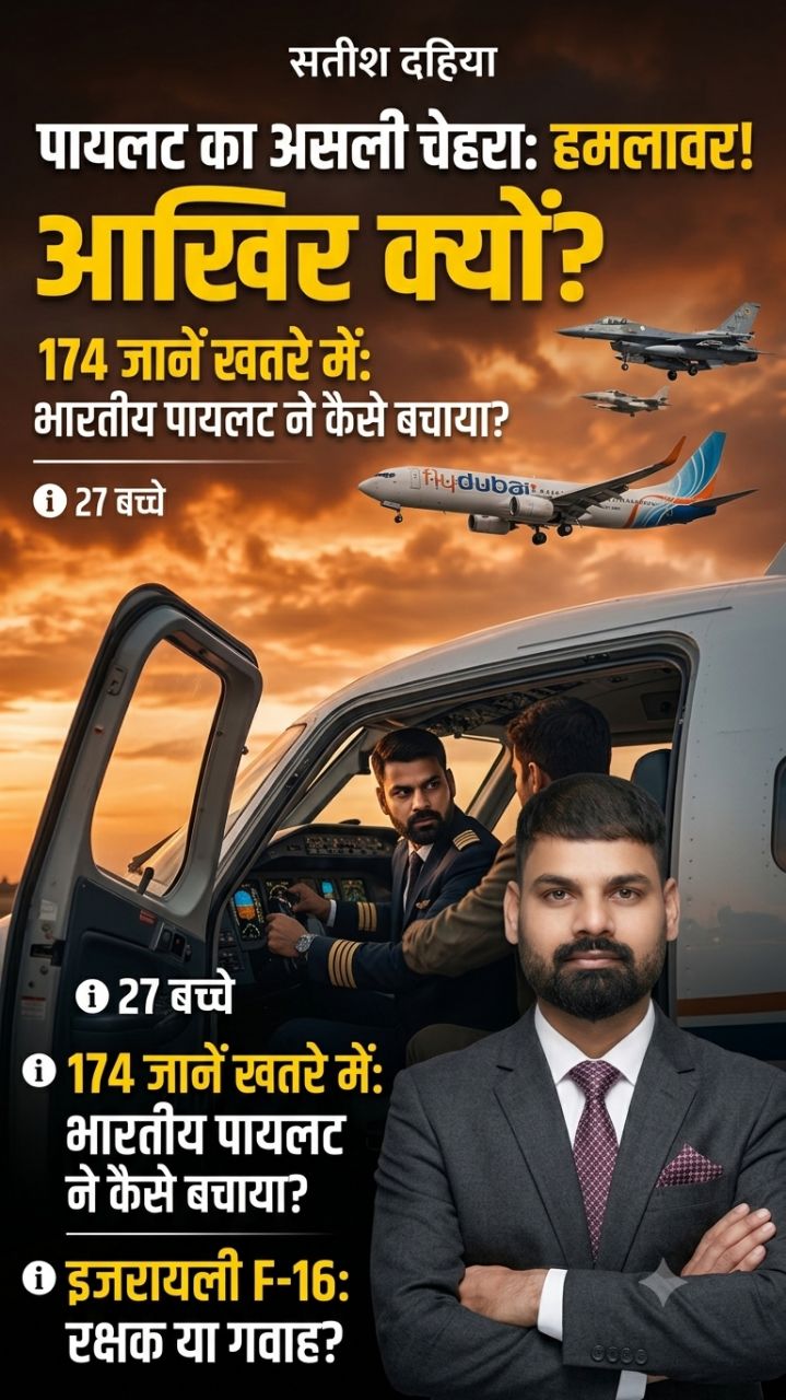 भारतीय पायलट की बहादुरी से बची 174 लोगों की जान! #flydubai #indianpilot #shorts