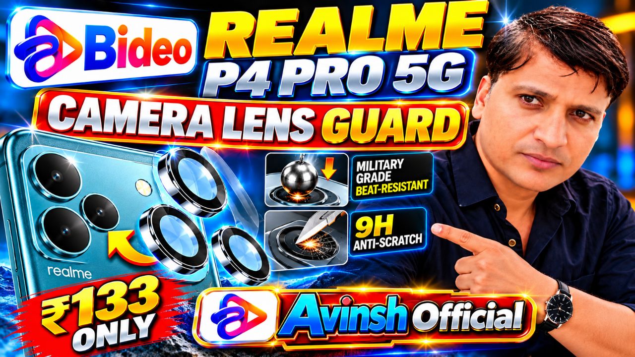 Realme P4 Pro 5G Camera Lens Guard 🔥📱 | सिर्फ ₹133 में 9H Anti-Scratch Protection!
