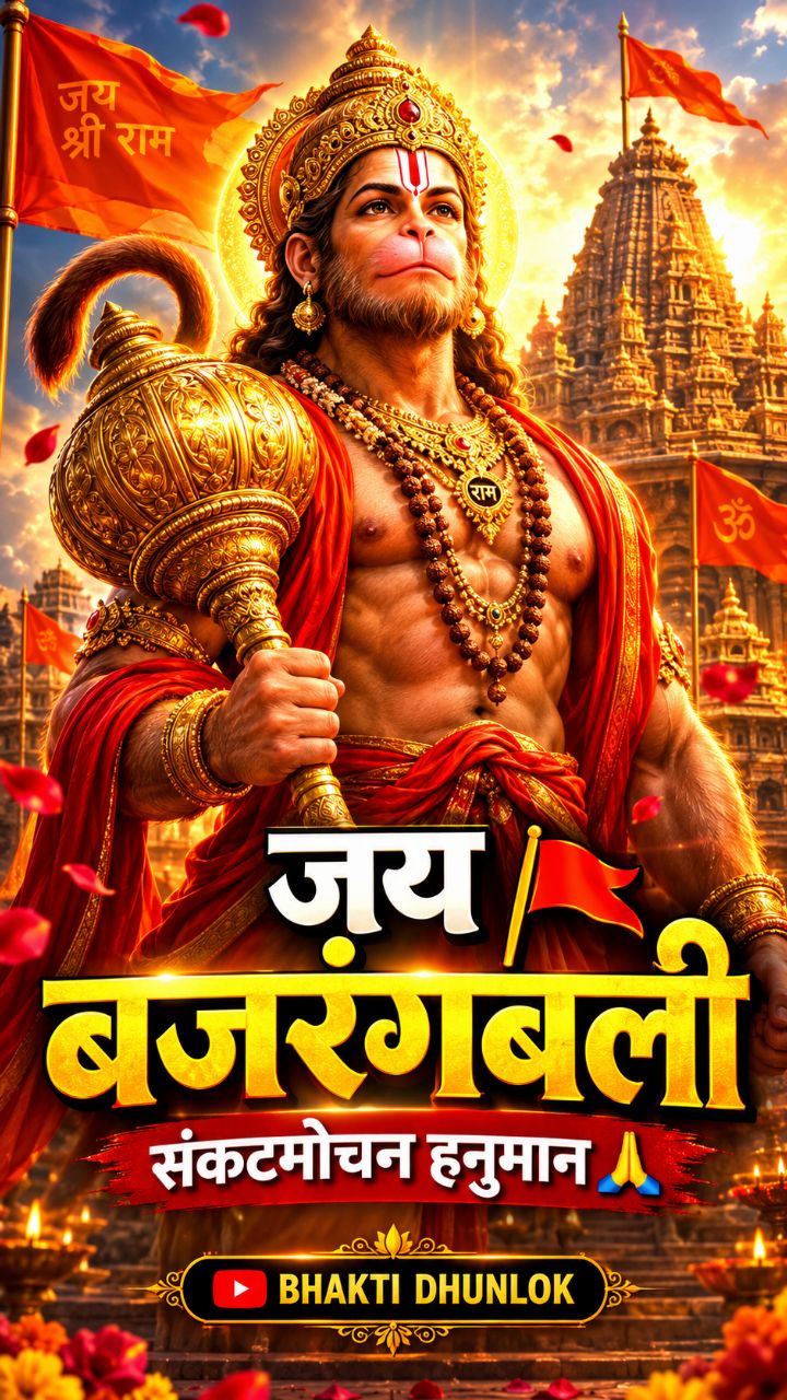 🚩 हनुमान जी की भक्ति में डूबी मधुर धुन 🙏 | जय बजरंगबली | Hanuman Bhajan #Shorts
