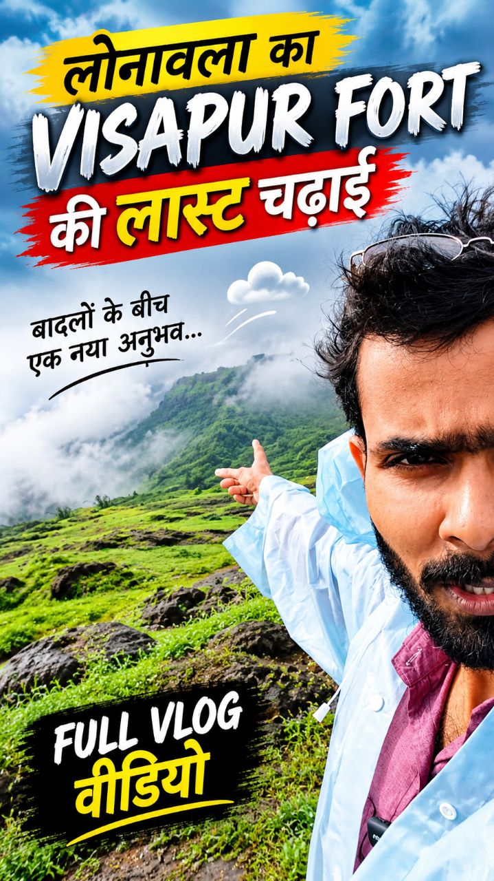 😱 बादलों के बीच Lonavala का Visapur Fort! ⛰️☁️ आखिरी चढ़ाई का नज़ारा देखकर दिल खुश हो जाएगा 🔥