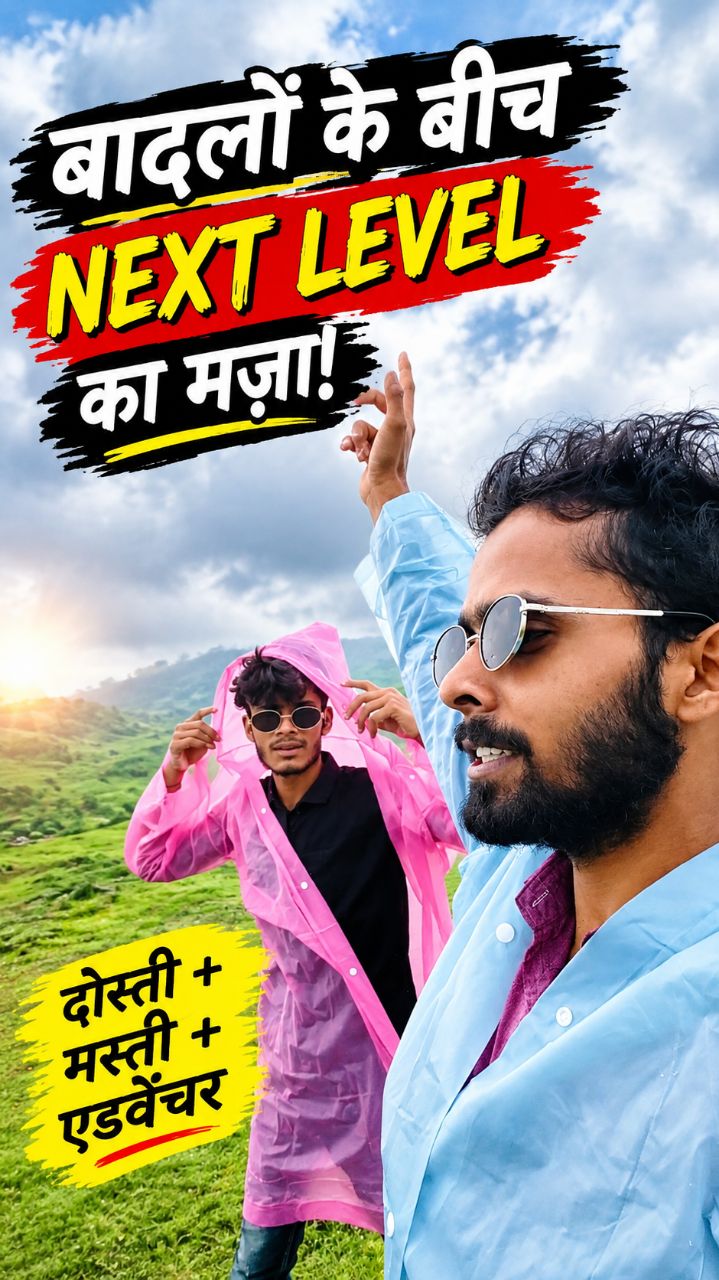 😂 बारिश में दोस्तों के साथ ऐसा एडवेंचर! 😱⛰️ बादलों के बीच मस्ती का NEXT LEVEL 🔥☁️