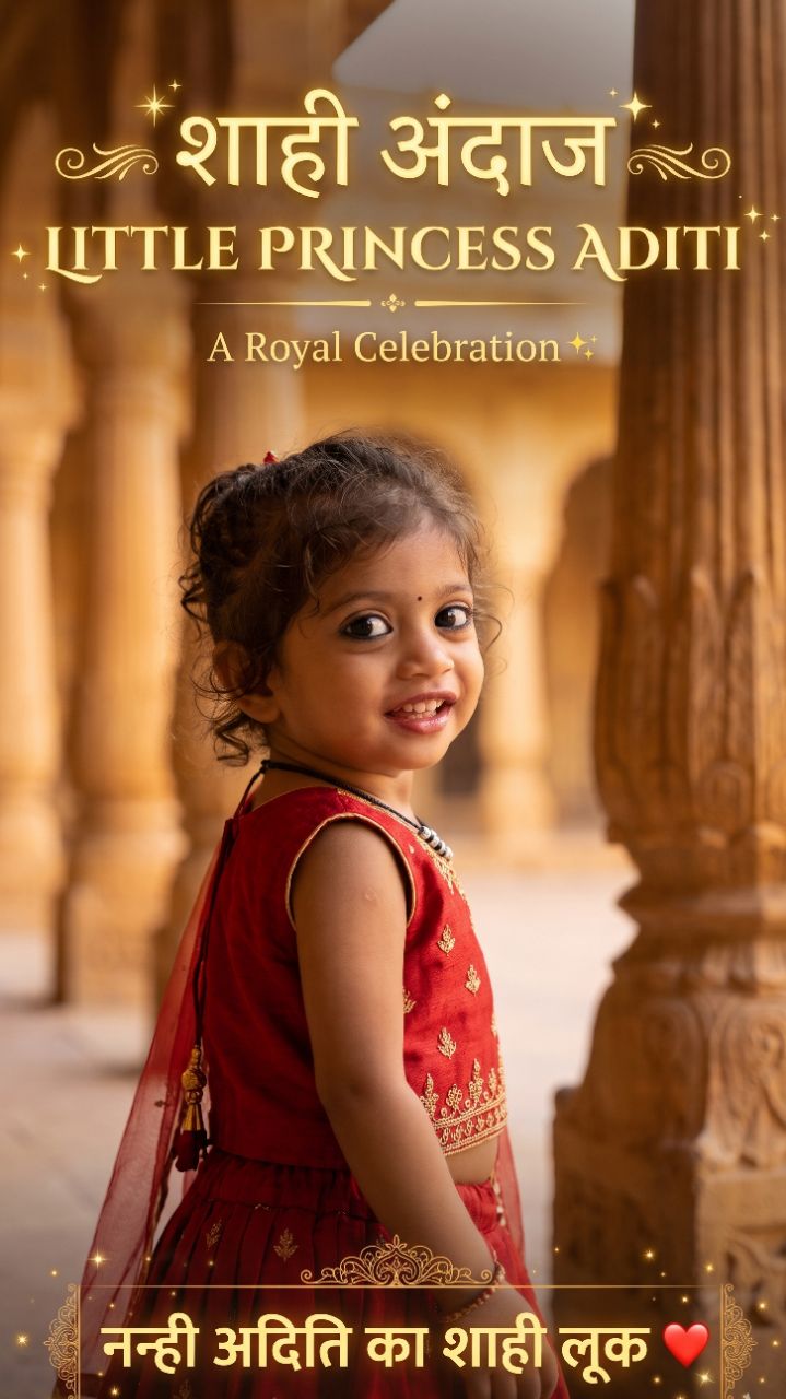 नन्ही अदिति का शाही लुक ❤️ | A Royal Celebration