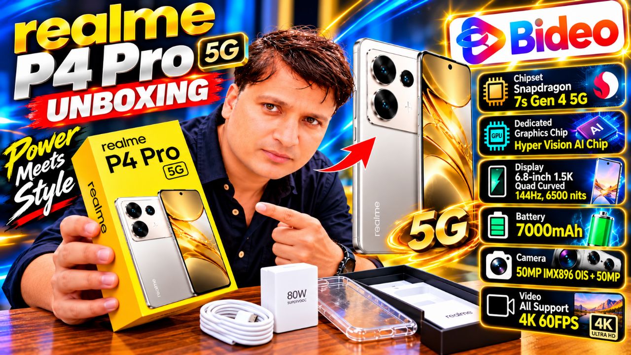 Realme P4 Pro 5G Unboxing 🔥 Full Box Contents & First Impressions | Avinsh Official