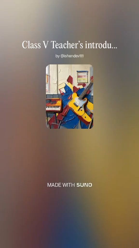 #Teacher Introduction song