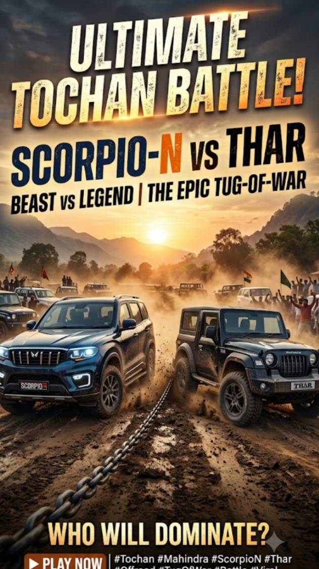 Scorpio VS Thar 🥷⚜️🚩💪#short