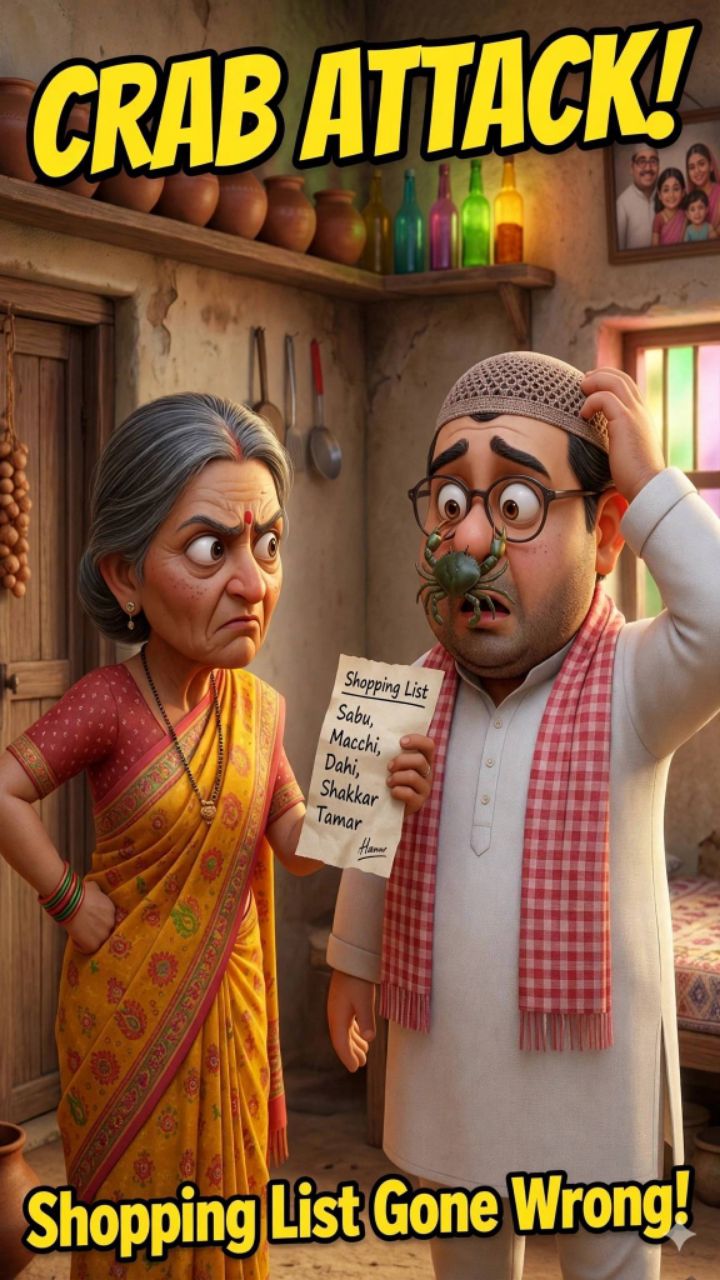रहीम चाचा की बाजार यात्रा 🤣 | केकड़े ने कर दिया कांड! #Shorts