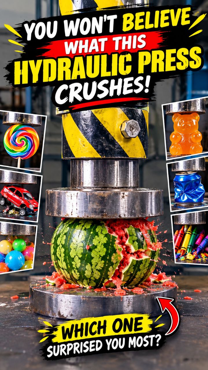 🔥 You Won’t Believe What This Hydraulic Press Crushes! 😱💥