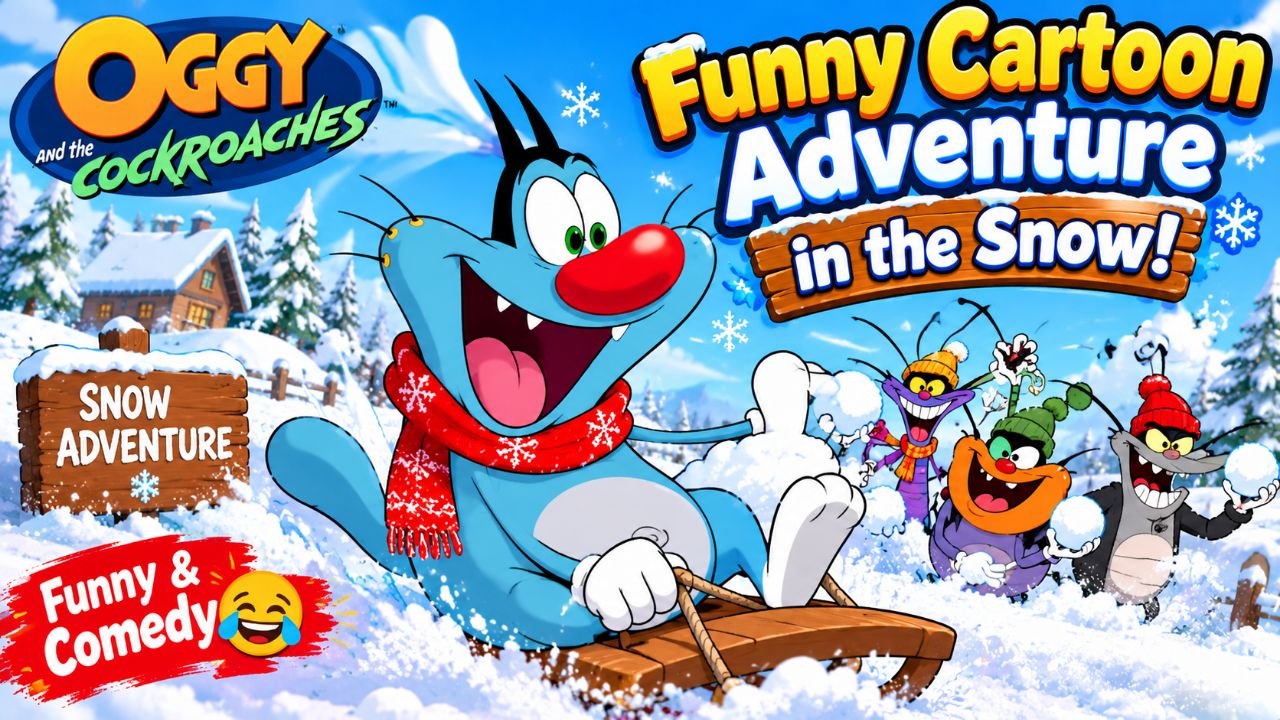😂❄️ Funny Cartoon Adventure in the Snow! 🐶🤣 | Best Cartoon Comedy #Shorts
