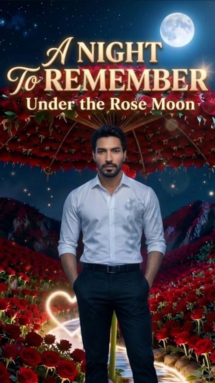 Romantic person in moonlight