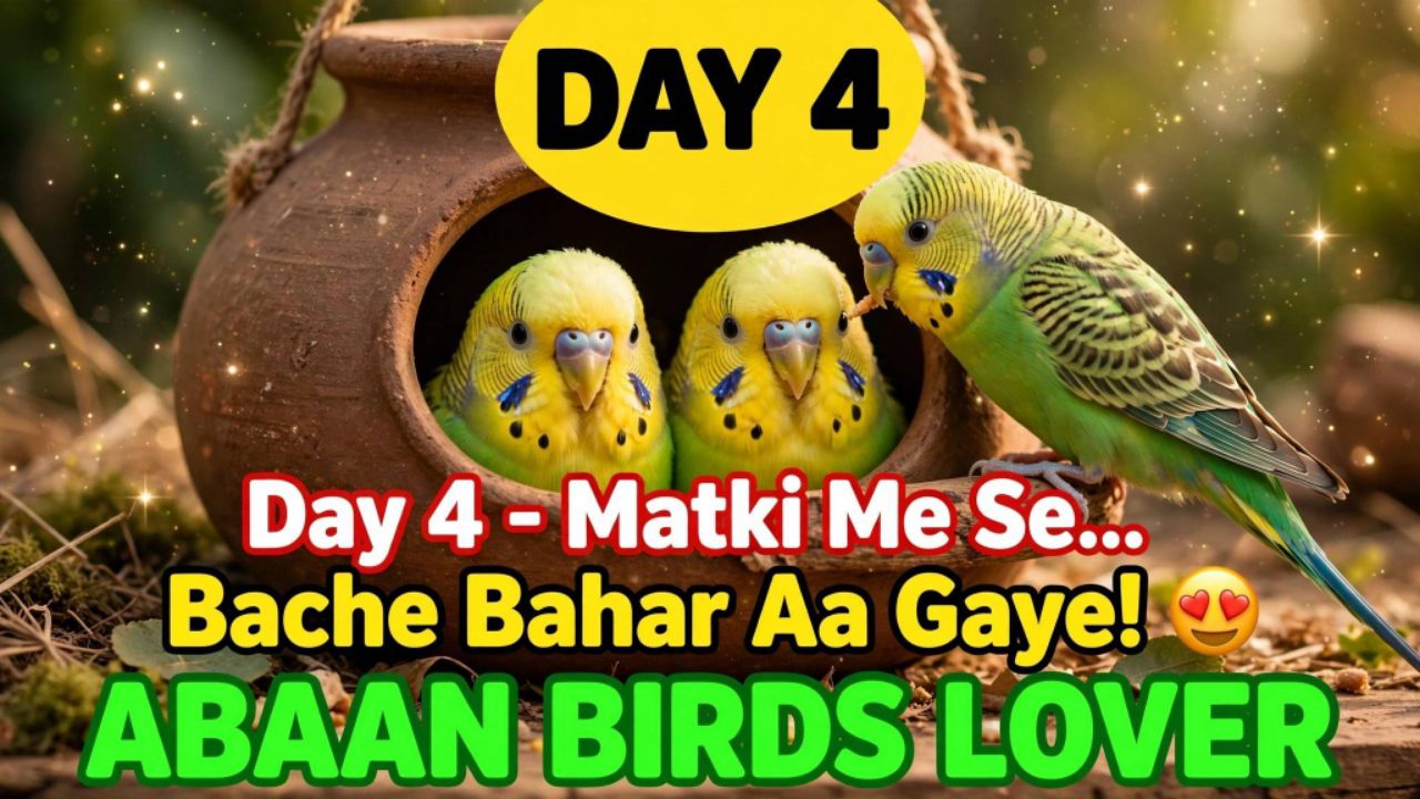 Day 4 - Matki Me Se Bache Bahar Aa Gaye 😍 | First Time | Abaan Birds Lover