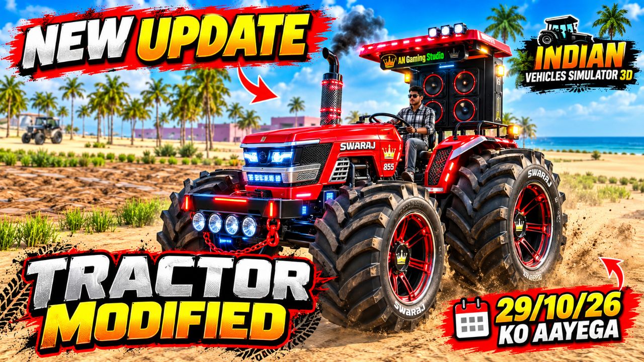 New update Indian tractor game 3D ka tractor modified