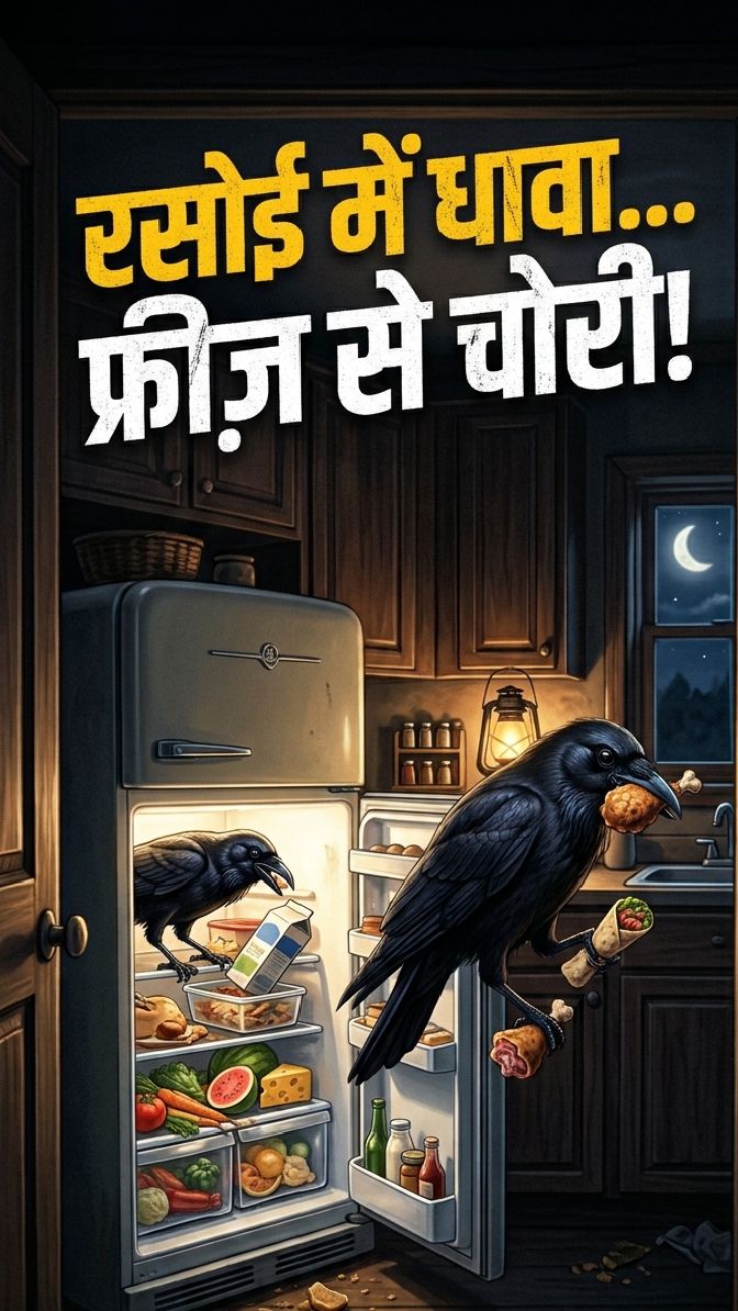 दो कौवे चोरी करने गए घर में 😂🐦 फिर जो हुआ, हँसी नहीं रुकेगी! 🤣 | Funny Crow Comedy #shorts