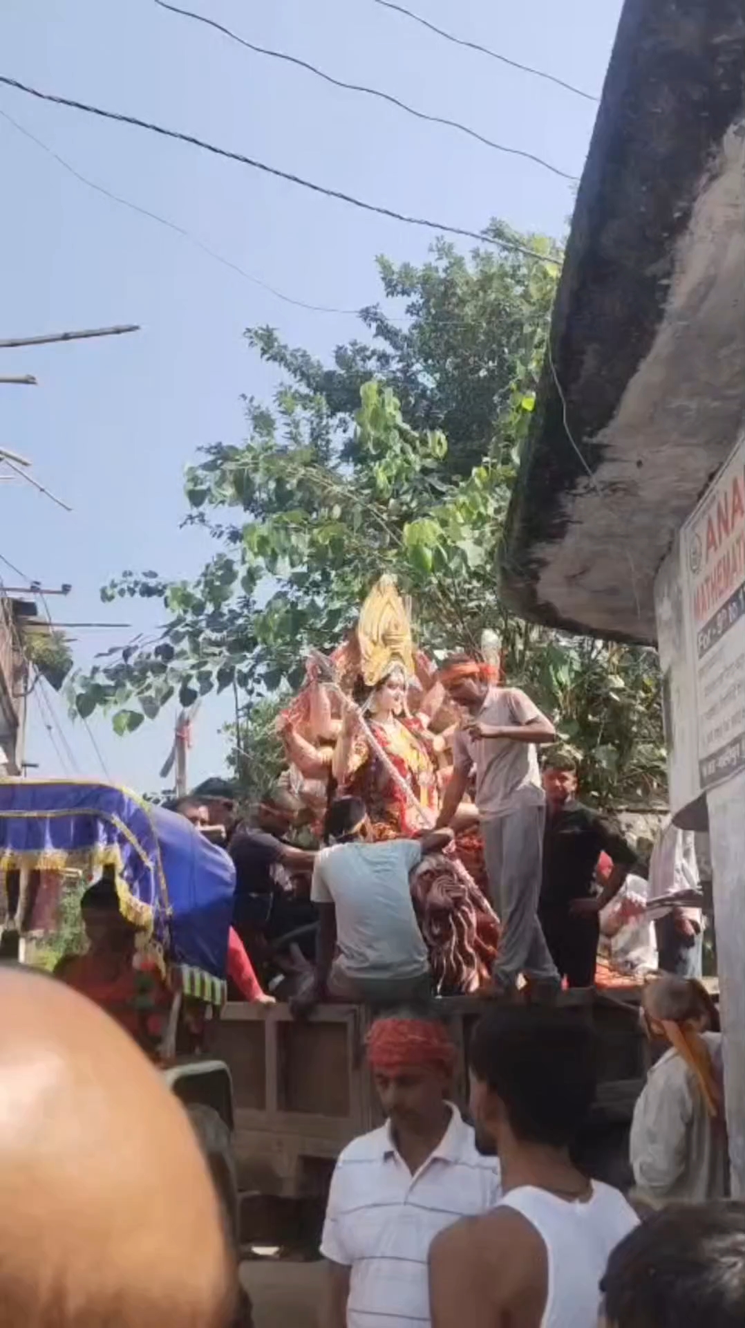 Durga maa ki vidai 😭
