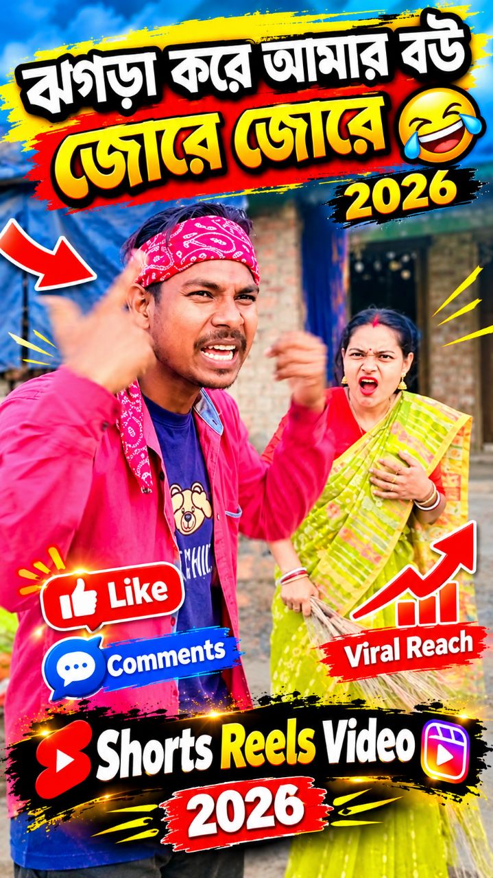ঝগড়া করে আমার বউ জোরে জোরে  #viral #funny #shorts #trending