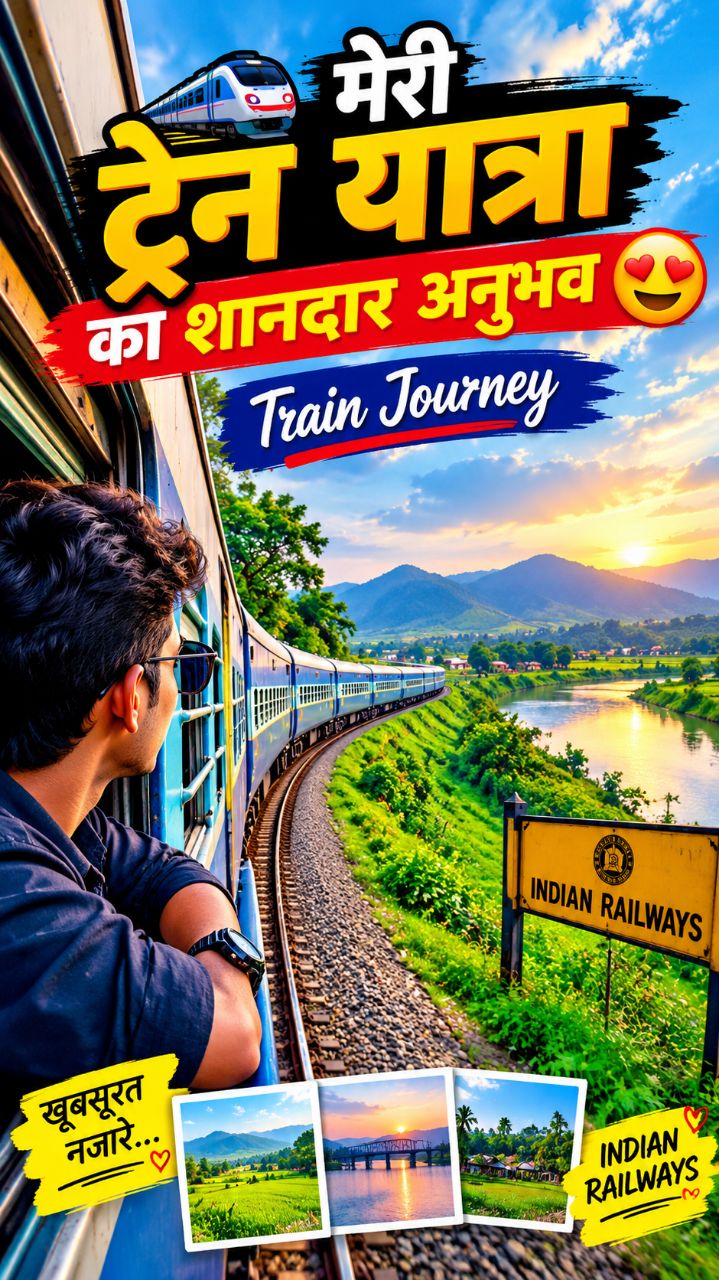 🚆 मेरी ट्रेन यात्रा का शानदार अनुभव 😍 | Train Journey ❤️ #bideo