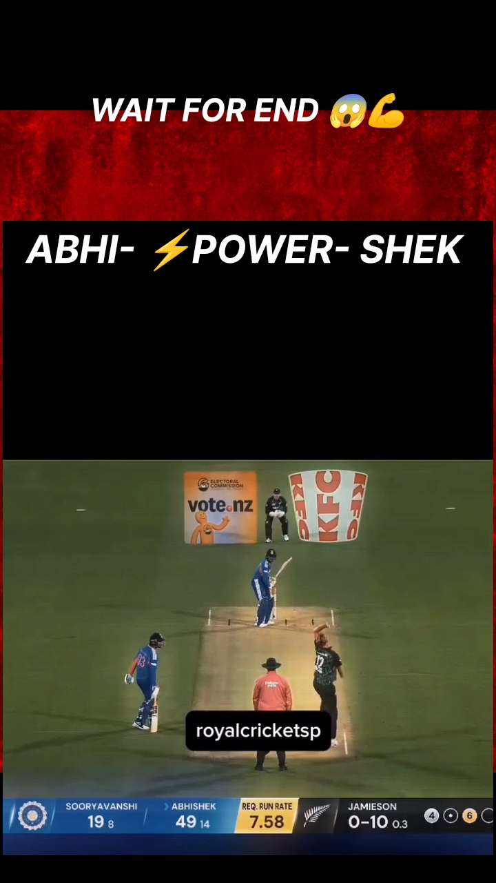 Abhishek ka powerful six #cricket #virat @Bideo