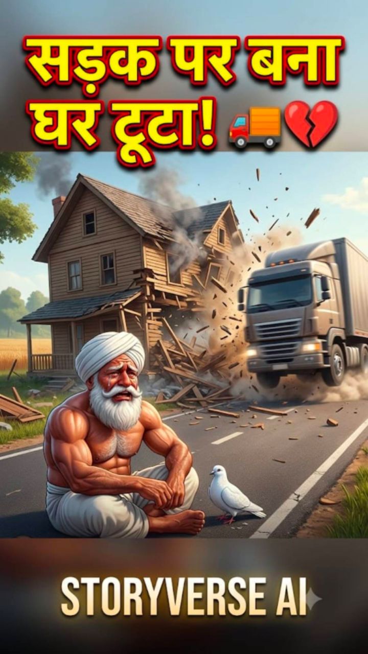 Sadak Par Banaya Ghar! 🚛💔 Kisan Aur Kabootar Ki Anokhi Dosti #shorts #storyverseai