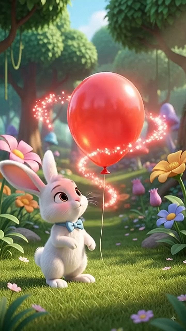 A 🐿️ squirrel and a magical flying balloon 🎈
