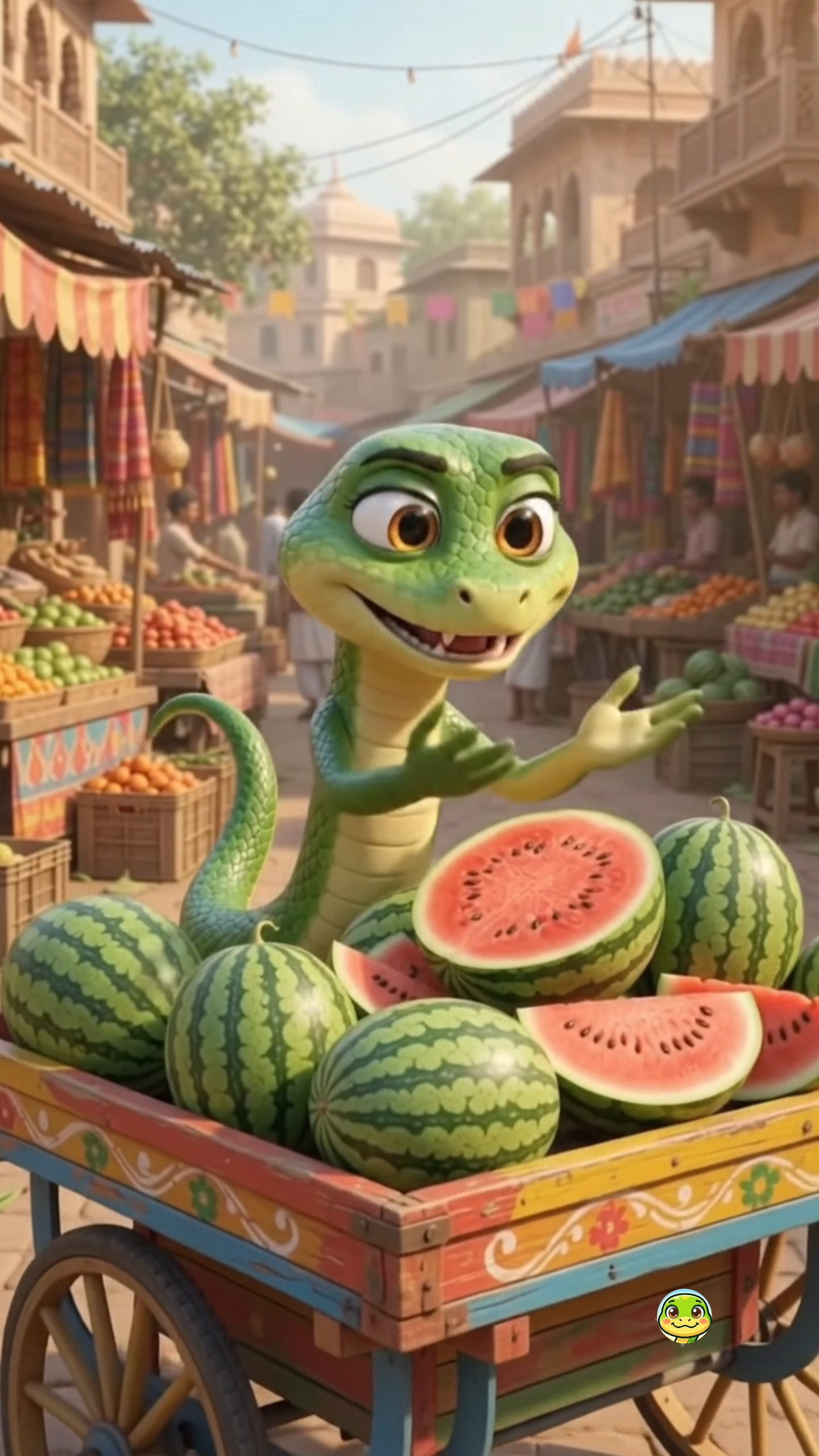 Snake Sells Watermelons 🍉🐍 | Customer Gets TROLLED! 😂