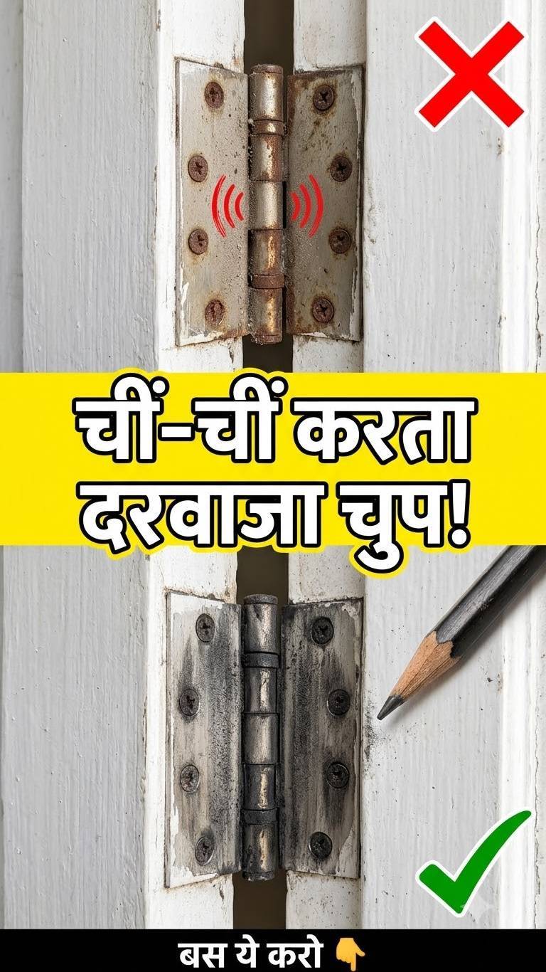 दरवाज़ा चीं-चीं करता है और तेल नहीं है? 🚪