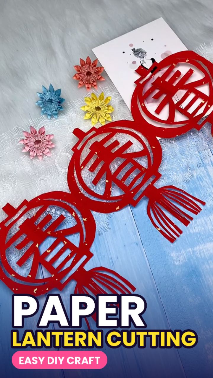 🔥 Diwali Decoration: Paper Lantern Banane ka Aasan Tarika#papercraft #DIY #Shorts,
