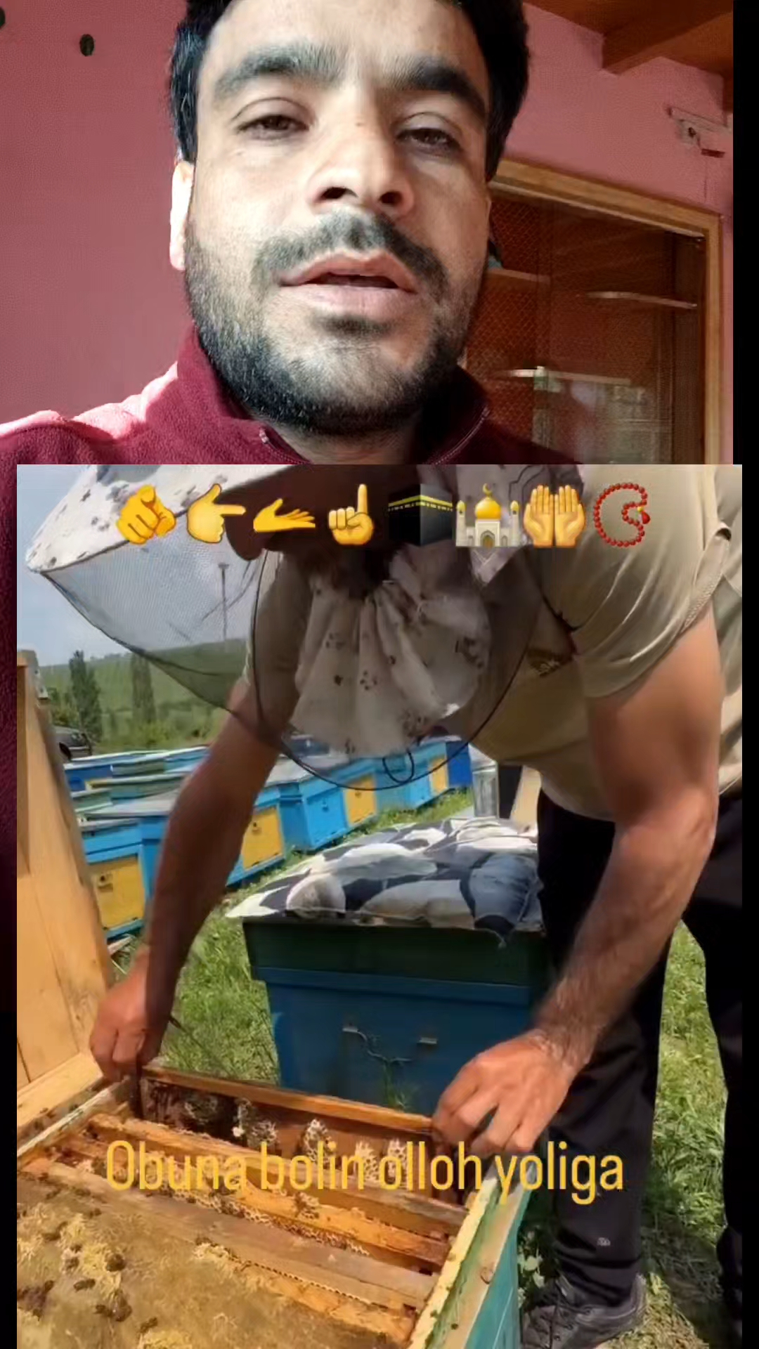 Allah ka naam likha honey 🍯 bee 🐝 ne #viralreel #viralvideo#viralshort
