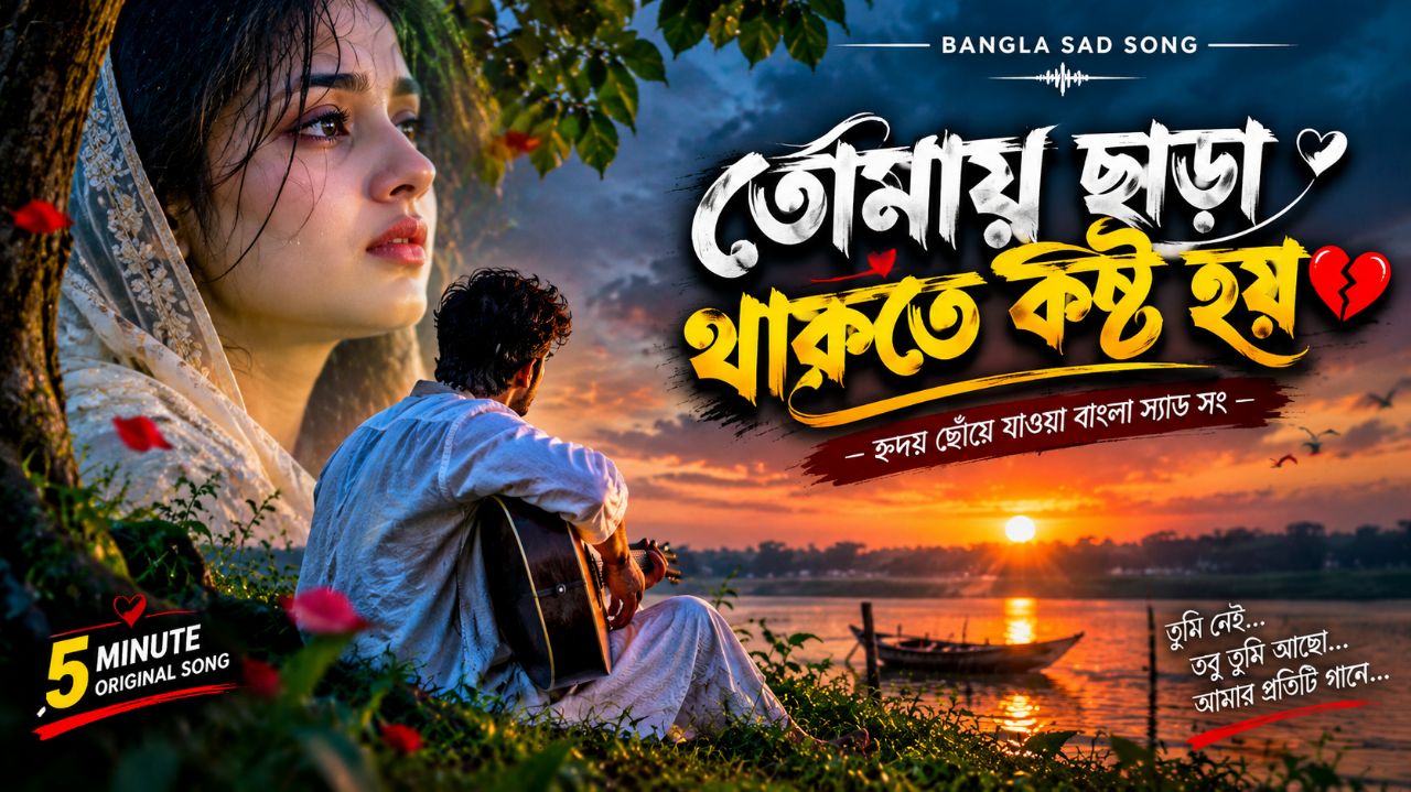 তোমায় ছাড়া থাকতে কষ্ট হয় 💔😭 | New Bangla Sad Song 2026| Heart Touching Love Song#new #viralvide