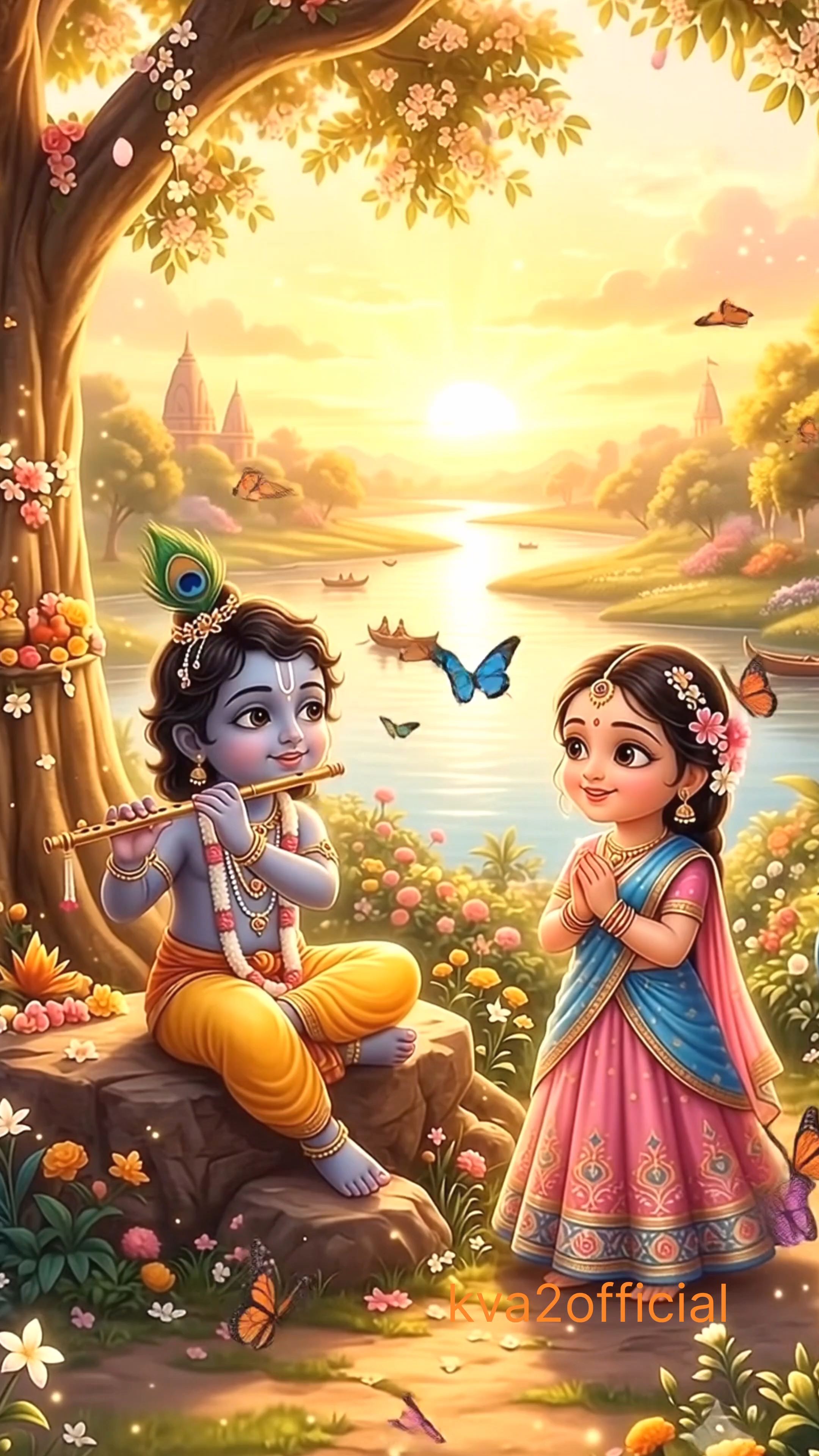 🌸 जहाँ  कृष्ण हैं, वहाँ राधा हैं… और जहाँ राधा हैं, वहाँ प्रेम है 💕