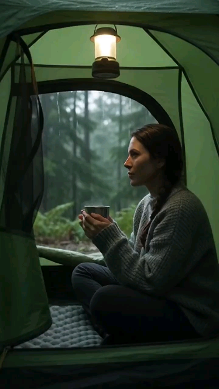 Cozy Rainy Day Camping: Sounds of Stormy Serenity