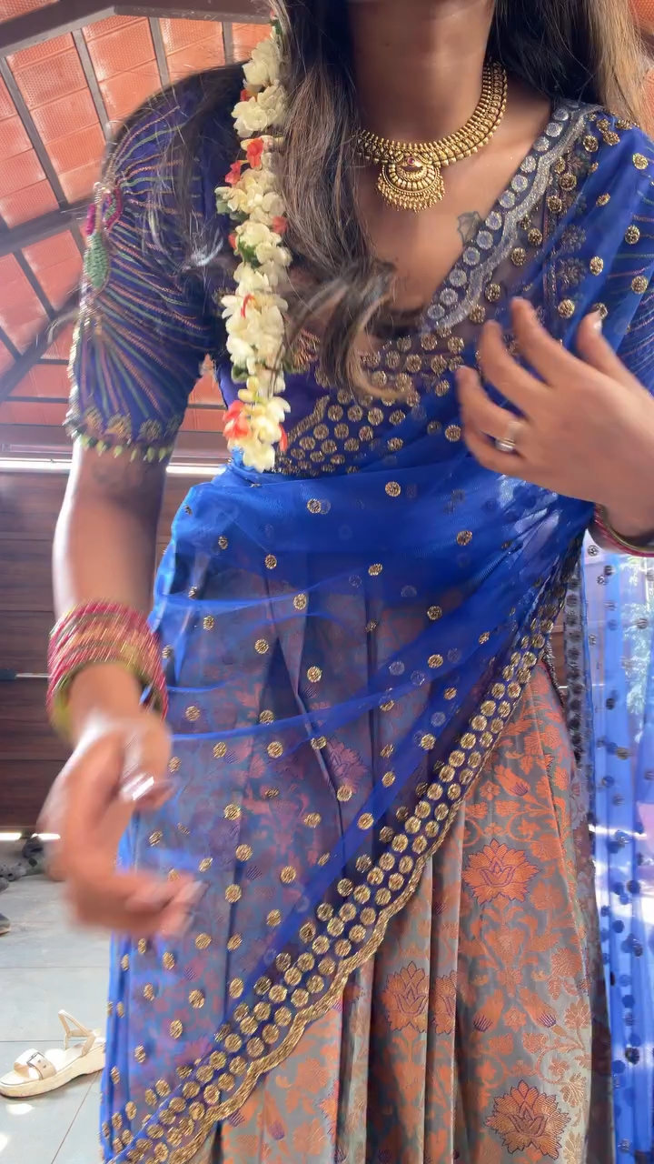 💙 Royal Blue, Purple & Desi Glam 👑✨ | Indian Fashion Vibes #Shorts @Velvetvogue69